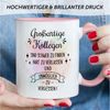 GRAVURZEILE Tasse mit Spruch - Großartige Kollegen - Abschiedsgeschenk für die Kollegen, Keramik, Farbe: Rosa Bild 4