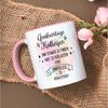 GRAVURZEILE Tasse mit Spruch - Großartige Kollegen - Abschiedsgeschenk für die Kollegen, Keramik, Farbe: Rosa Bild 3