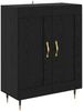 vidaXL Sideboard Schwarz Eichen-Optik 69,5 x 34 x 90 cm Holzwerkstoff 881593 Bild 2