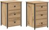 vidaXL Nachttisch mit Schubladen 2 pcs Braun 40 x 36 x 60 cm 871260 Bild 2