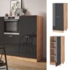Vicco Küchenschrank Küchenzeile R-Line, Anthrazit Hochglanz, Vorratsschrank 60 cm Bild 2