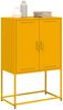 vidaXL Highboard Senfgelb 68,5x38,5x107 cm Stahl 846509 Bild 4