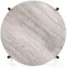Moderner Beistelltisch META Eichen-Optik Couchtisch schwarzes Metallgestell Bild 4