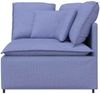 vidaXL Modulares Sofa Eckmodul mit Kissen Jeansblau 100 cm 4104457 Bild 3