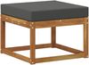 vidaXL Outdoor-Sofagarnitur 4 pcs Natur und Anthrazit Polyester 3385118 Bild 4