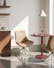 Esszimmerstuhl 2er Set HAILEY Kunstwildleder Beige Bild 3