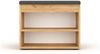 KOMTO Schuhbank mit Sitzfläche - Schuhregal Bank mit Stauraum Honig Eiche 60 x 48 x 32 cm Kleiner Schuhschrank mit Sitzbank Flur Bank Garderobenbank Sofia Bild 4
