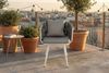 KAWOLA Gartenstuhl LUSHA Outdoor cremefarben Rope dunkelgrau mit Kissen 78 x 63 x 62 cm Bild 2