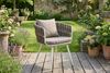 KAWOLA Gartenstuhl LUSHA Outdoor cremefarben Rope dunkelgrau mit Kissen 78 x 63 x 62 cm Bild 5