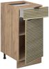 Küchenunterschrank Fame-Line Eiche Paneel 40 cm ohne Arbeitsplatte Vicco Bild 4