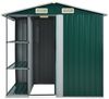vidaXL Gartenhaus mit Regal Grün 205x130x183 cm Eisen 47104 Bild 4