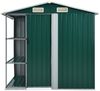 vidaXL Gartenhaus mit Regal Grün 205x130x183 cm Eisen 47104 Bild 3