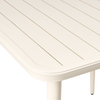 Gartentisch NATURNO 80 cm 80 cm Metall Hellbeige Bild 5
