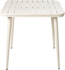Gartentisch NATURNO 80 cm 80 cm Metall Hellbeige Bild 4