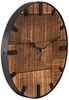 Amagohome Wanduhr Runde Wanduhr ø 30cm aus recyceltem Mangoholz Metall lautlos ohne Tick (lautlos) Bild 4