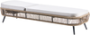 Sonnenliege mit Kissen ZERI Polyrattan Hellbeige Bild 5
