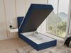 Boxspringbett Mollo Mini mit Bettkasten und Matratzentopper - Einzelbett mit Bonell-Matratze und Topper, Polsterbett in weichem Cordstoff, Bett, Schlafzimmer (Blau (Tilia 77), 90 x 200 cm) Bild 3