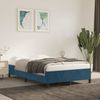 Einzelbettgestell Design für Erwachsene ohne Matratze Dunkelblau 120x190 cm Samt d4364e Bild 2
