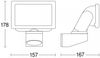 Steinel LED-Außenstrahler LS 150 schwarz, schwenkbar, 14,7 W, 1375lm, neutralweiß 4000 K, IP44 Bild 2