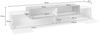 Dmora TV-Schrank Tiche, niedriges Wohnzimmer-Sideboard, Fernsehständer-Basis, 100 % Made in Italy, 240 x 45 x 52 cm, glänzendes Weiß und Schiefer, Bild 3
