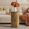 Couchtisch 30x30x55 cm, rundes MDF-Design in Holzoptik Bild 2
