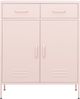 vidaXL Lagerschrank Rosa 80x35x101,5 cm Stahl 336157 Bild 2