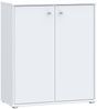 Kommode >TEMPRA2< 2 Türen, 2 Böden, in Weiss - 73,7x85,5x34,8cm (BxHxT) Bild 3