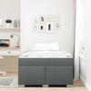 vidaXL Bettrahmen mit Matratze Dunkelgrau 120 x 200 cm Stoff 3399181 Bild 3