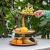 Koziol Etagere Babell L, Servierständer, Kunststoff-Holz-Mix, Nature Wood, 7180702 Bild 3