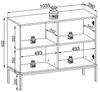 Bettso 'SENTINO' Kommode mit LED-Beleuchtung, Holzwerkstoff Eiche Wotan, 83x39x104 cm Bild 5