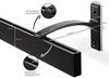 Deco-Raum® Gardinenschiene Innenlauf Curve | Länge: 110cm | Material: Aluminium | Farbe: Schwarz Bild 2