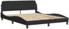 vidaXL Bettgestell "Dover" Schwarz 160x200 cm Samt 373214 Bild 3