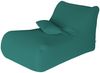 Dmora Pouf Міhck, Mehrzwecksessel, Sitzsack, Hockerhocker, Made in Italy, 70x120 h65 cm, Grün Bild 4