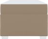 vidaXL Bettrahmen mit Matratze Cappuccino 80 x 200 cm Stoff 3399218 Bild 5