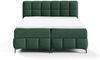 Boxspringbett Schlafzimmerbett SOPHIE 100x200cm Stoff Salvador Flaschengrün Bild 2