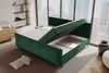 99rooms Vero Plus Familienbett Boxspringbett 260×200 cm Cordstoff POSO Dunkelgrün Bild 5