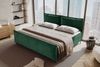 99rooms Vero Plus Familienbett Boxspringbett 260×200 cm Cordstoff POSO Dunkelgrün Bild 3