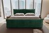 99rooms Vero Plus Familienbett Boxspringbett 260×200 cm Cordstoff POSO Dunkelgrün Bild 2