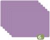 MuchoWow Platzset Innenbereich - Violett - Farben - Farbe - Einfarbig, (6-St), Platzsets, Tischset, Abwaschbar, Tischsets, Platzdeckchen Bild 2