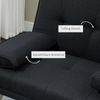 Schlafsofa 181x77x78 cm in Grau, Polyester, 3-Sitzer mit Schlaffunktion und 3-fach verstellbarer Rückenlehne Bild 5