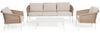 Garten-Set Anace aus Aluminium und Olefin, modern skandinavisch, weiß sandfarben, inkl. Kissen Bild 2