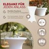 DETEX® Stehtischhusse 5er Set Weiß 80-85cm Verstärkter Fußbereich 30°C Waschbar Stehtisch Hussen Stretch Bezug Hochzeit Bild 2