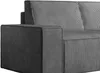 Vente-unique - AMELIA Sofa SamtStoff Grau - B 95 cm x H 85 cm x L 210 cm Bild 4
