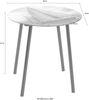 Beistelltisch aus Glas/ Metall, Motiv 'Schiff', Ø 40cm Bild 3