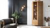 Newroom Vitrine Barea Wandpaneel Wildeiche Anthrazit Modern Vitrinenschrank Glasvitrine Bild 3