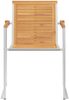vidaXL Gartenstühle 6 Stk. mit Kissen Massivholz Teak 3078591 Bild 5