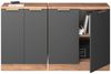 Küchenschrank für Dachschrägen R-Line Anthrazit-Gold 140 cm 2er Set Schrankkorpuss 60 cm Tiefe Vicco Bild 5