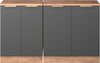 Küchenschrank für Dachschrägen R-Line Anthrazit-Gold 140 cm 2er Set Schrankkorpuss 60 cm Tiefe Vicco Bild 3