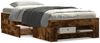 vidaXL Bettgestell ohne Matratze Räuchereiche 90x200 cm Holzwerkstoff 3295496 Bild 4