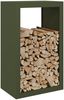 vidaXL Brennholzregal Grün 60x40x100 cm Stahl 850992 Bild 3